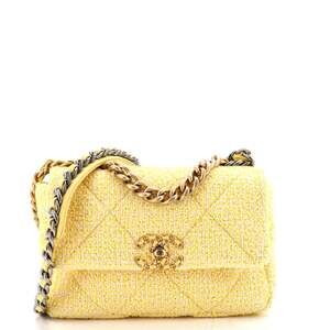 Chanel 19 Flap Bag Quilted Tweed Medium #223810C48B